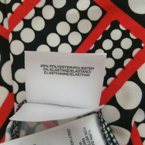 Anne Klein Black White Red Sleeveless Top … - Picture 6 of 7